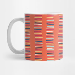 Papercut Stripes Orange Mug